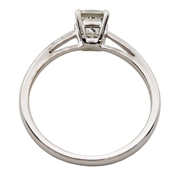 18ct white gold Diamond 0.50cts solitaire Ring size K